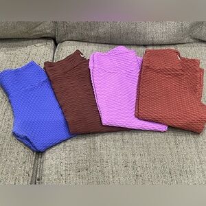 Booty by Brabants Textured Brown Leggings